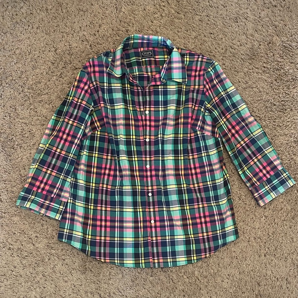 Champs Extra Large Button Down Top - image 1